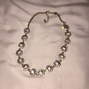 Pink floral style necklace